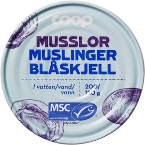 Coop Musslor i Vatten
