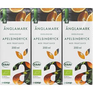 Änglamark Apelsindryck 3-pack EKO