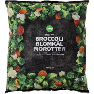 Coop Mix av Broccoli/Blomkål/Morötter