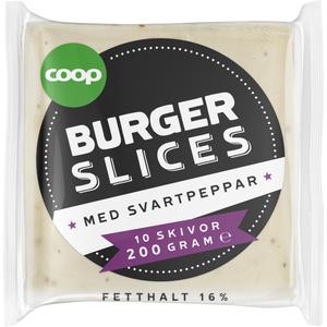 Coop Hamburgerost Svartpeppar Skivad