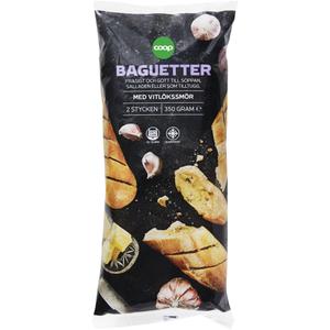 Coop Vitlöksbaguetter 2-pack