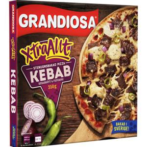 Grandiosa Pizza X-Tra Allt Kebab Fryst 350g