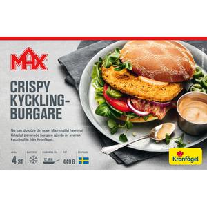 Kronfågel/MAX Crispy Burgare