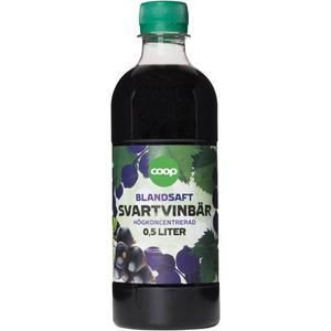 Saft Svarta Vinbär 0,5 L Coop