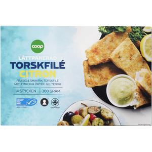 Coop Panerad Torskfilé Citron & Örter
