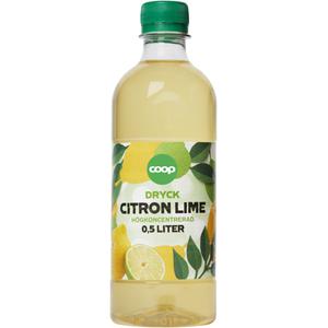 Dryck Citron & Lime 0,5 L Coop