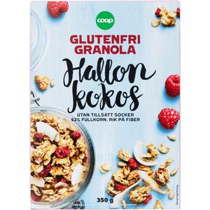 Coop Glutenfri Granola Hallon &Kokos