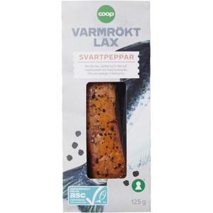 Coop Varmrökt Lax Svartpeppar
