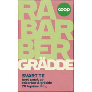 Coop Te Rabarber & Grädde