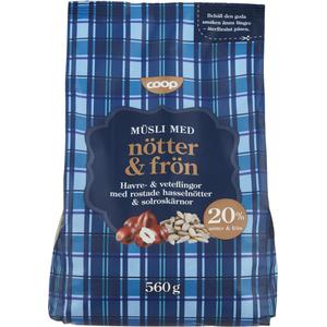 Coop Müsli Med Nötter &Frön