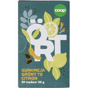 Coop Örtte Gurkmeja/Grönt Te/Citron