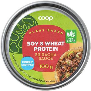 Coop Soja- & veteprotein Sriracha