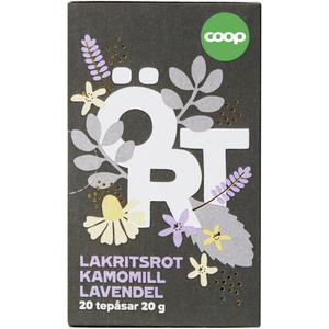 Coop Örtte Lakritsrot/Kamomill/Lavendel