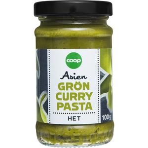 Coop Grön Currypasta Het