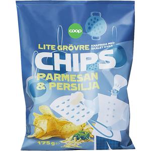 Coop Chips parmesan & persilja