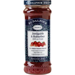 St. Dalfour Marmelad Jordgubb & Rabarber