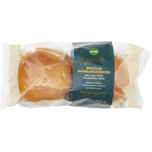 Coop Hamburgerbröd Brioche 4-pack