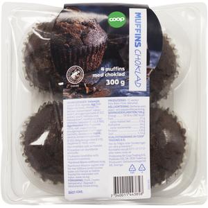 Coop Muffins Choklad 4-pack
