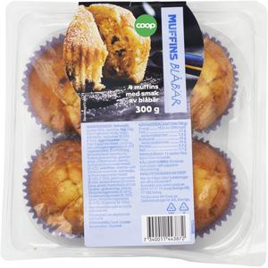 Coop Muffins Blåbär 4-pack