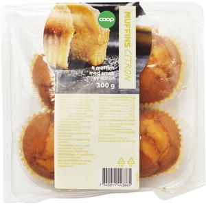 Coop Muffins Citron 4-pack