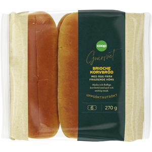 Coop Brioche Korvbröd 6-pack