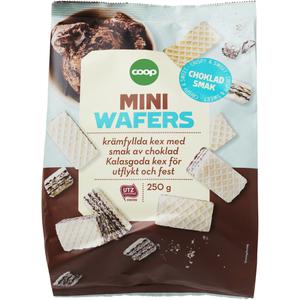 Coop Mini Wafers Choklad