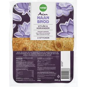 Coop Naanbröd Vitlök 2-pack