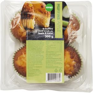 Coop Muffins Äpple/Kanel 4-pack