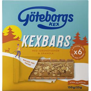 Göteborgs Kex Kexbars Med Jordnötssmör & Granola