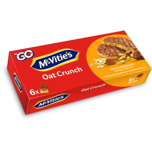 Mcvitie's Oat Crunch Mjölkchoklad 6-pack