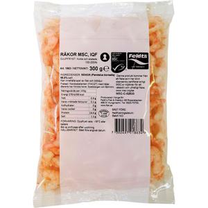Feldts Skalade Räkor 100/200 MSC Fryst 300g