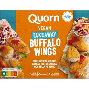 Quorn Fryst Buffalo Wings Vegan Fryst 250g Qourn