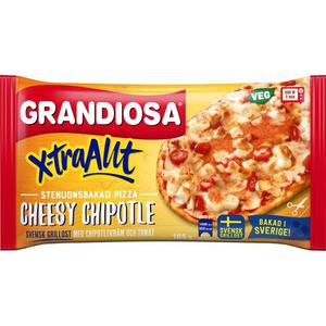Grandiosa Pizza X-Tra Allt Cheesy Chipotle Fryst 165g