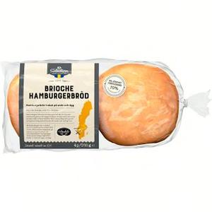 ICA Selection Brioche hamburgerbröd 4-p 280g
