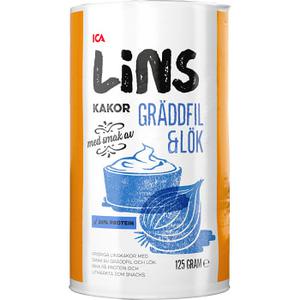 ICA Linskakor Gräddfil & Lök 125g