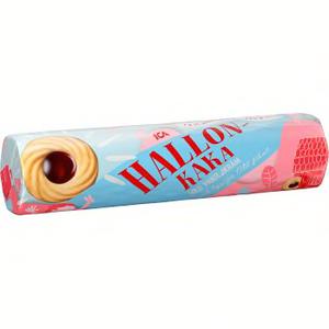 ICA Hallonkaka med vaniljkräm 175g