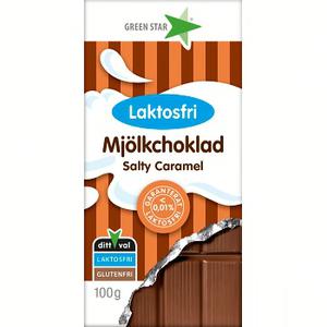 Greenstar Mjölkchoklad Salty Caramel Laktosfri 100g