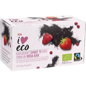 ICA I love eco Te Röda bär svart te 20-p