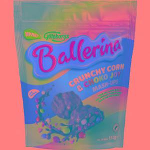 Ballerina Kex Mash-Ups Crunchy Corn & Choko Joy 130g