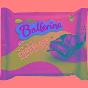 Ballerina Filled Cookies Choc