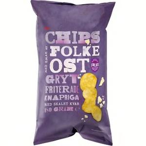 ICA Chips Folke Ost Grytfriterade 180g