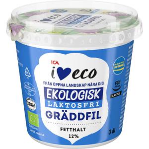 ICA I love eco Gräddfil 12% Laktosfri 3dl KRAV