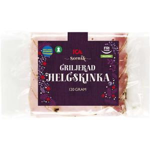 ICA Helgskinka Griljerad Skivad Glutenfri 120g