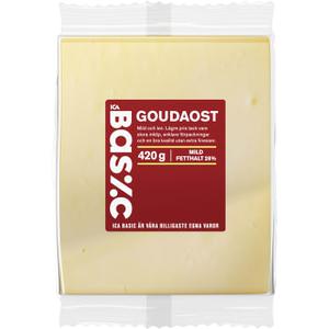 ICA Basic Goudaost 28% 420g