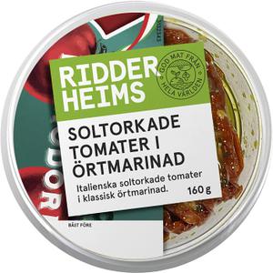 Ridderheims Soltorkade tomater i örtmarinad 160g