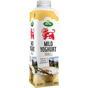Arla Ko Yoghurt Mild Vanilj 2% 1000g Arla