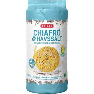Friggs Majskakor Chiafrö & Havssalt 130g