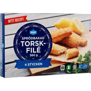 Favorit Sprödbakad Torskfilé MSC Fryst 360g