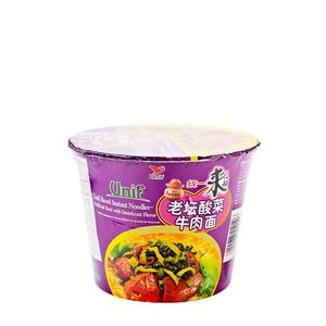 Tongyi Noodle bowl Beef Kinesisk Surkål