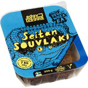 Edgy Veggie Pulled Seitan Souvlaki 250g
